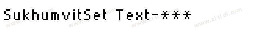 SukhumvitSet Text字体转换